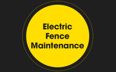 Electric Fence Maintenance