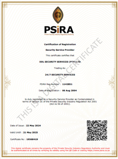 PSIRA Certification