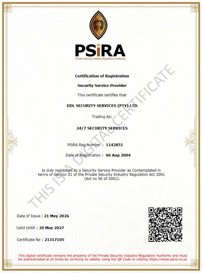 PSIRA Certification